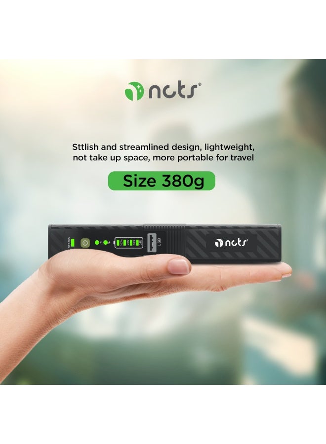 إن سي تي إس جهاز الطاقة الاحتياطية المتعدد الوظائف – NCTS NU17WP PRO Mini UPS مزود بمنفذ POE، بطارية بسعة 10000 مللي أمبير، جهد قابل للتحديد 15V/24V – قدرة 17 واط مزود طاقة UPS احتياطي متعدد الوظائف الرمز العالمي للمنتج (GTIN): 6295151550427 ضمان لمدة سنة واحد - Image 5
